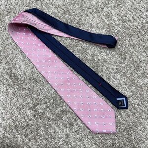 Tommy Hilfiger Silk Necktie Tie  Men's 3" x 61" pink blue paisley